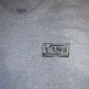 Vans Mens T shirt grey camo print M